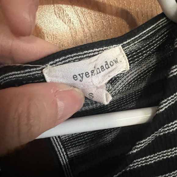 EYESHADOW black and white stripped jumpsuit - Picture 3 of 6